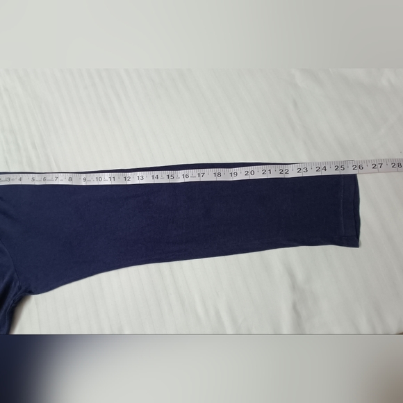 Autograph Navy Blue Pure Cotton Fullsleeve Men's T- Shirt - Picture 5 of 6